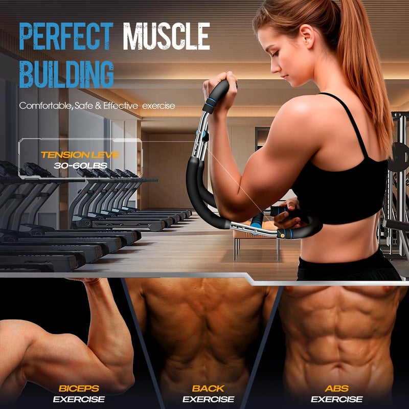 IAULF Twister Arm Trainer, Adjustable Twister Arm Chest & Arm Workout Equipment for Men & Women, Ergonomic Detachable Arm Trainer Home Gym Strength Trainer with Anti-Slip Handles & Carry Bag - Image 4